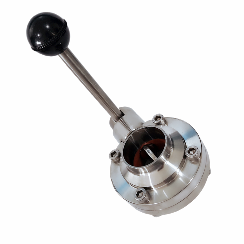 Sanitary Butterfly Valve Stainless Steel 304 Homebrewing Butterfly Valve 2inch For Home Brew Butterfly Valve