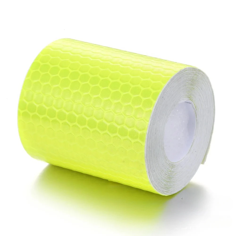 1 Roll 5 cm * 3 m Waarschuwingsband Reflecterende Tape voor Auto Motor Fiets Glow in The Dark Tape nacht Veiligheid Reflecterende Film Tapes: green