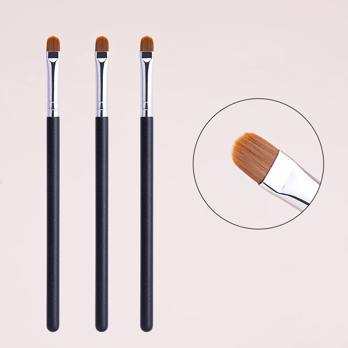 Oblate The Line Brush Ultra-thin Lip Line Eyebrow Concealer Brushes Detail Concealer Makeup Tool Lip Brow Contour The Line Brush: Red