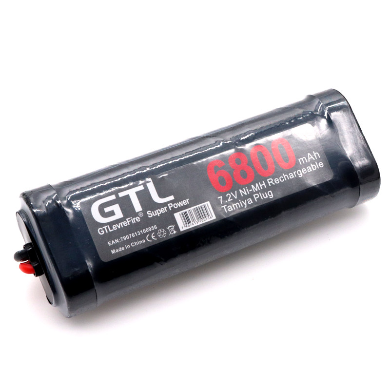 Original 7.2v batteri 6800 mah nimh batteripakke til rc bil lastebil buggy båttank ni-mh baterias grå kveldsmat