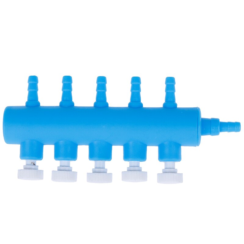 5 Ways Aquarium Water Tube Volume Control Valve Fish Tank Air Pump Plastic Garden: Default Title