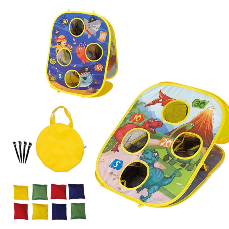 Bean Bag Toss Games Kit Voor Kinderen, dubbelzijdig Inklapbare Maïs Gat Boards Indoor Outdoor Gooien Games Feestartikelen