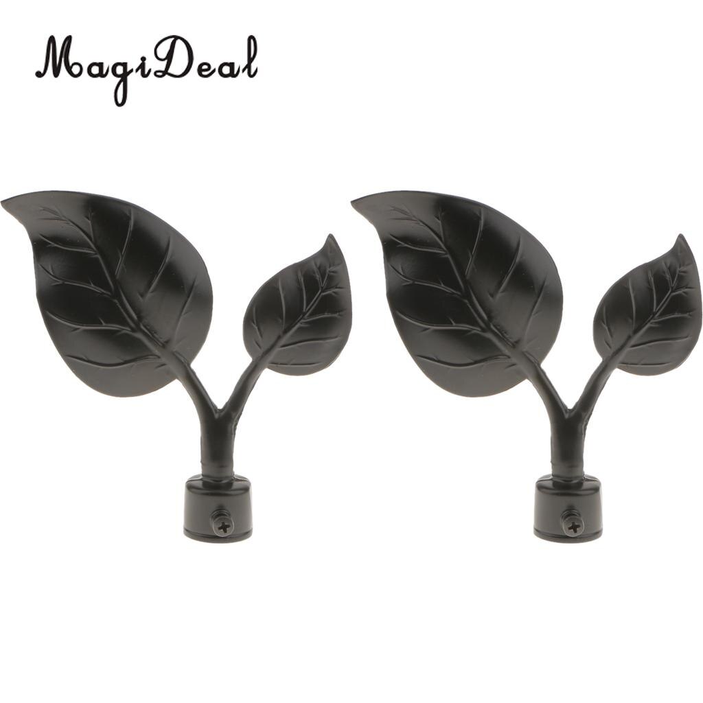 4pcs Window Curtain Rod End Drapery Rail Pole Head Cap fit 22mm Dia. Curtain Rods