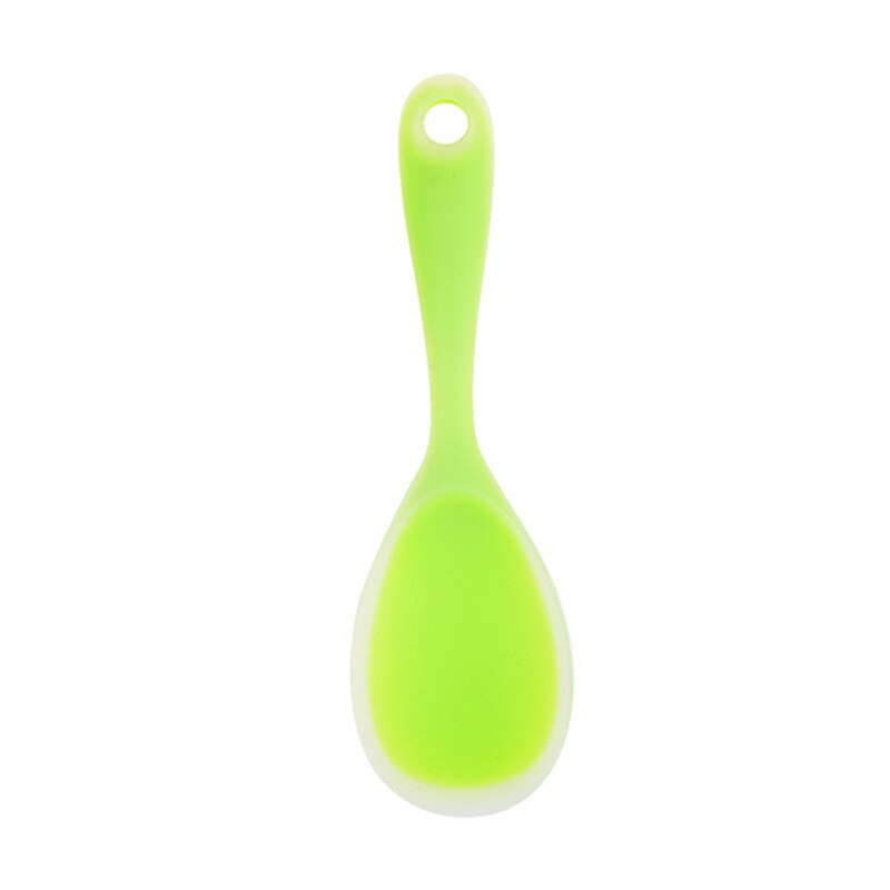 Pan Spoon Shovel Omelette Spatula Kitchen Accessories Silica Gel Steak Shovel Non-Stick Pan Fried Fish Shovel Household Tools: Spoon green