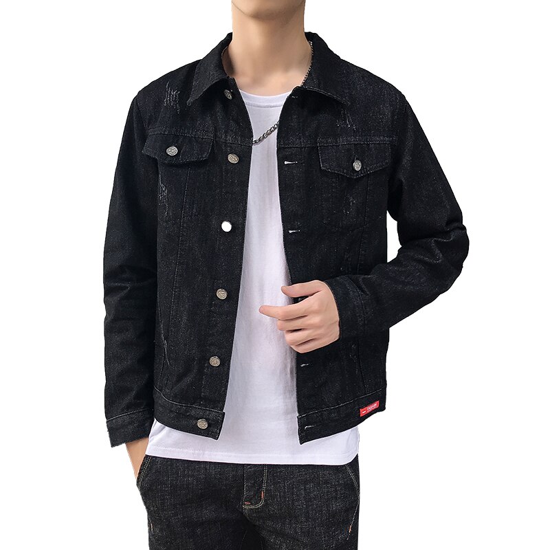 Denim Jacket Men Jaqueta Masculino Cotton Clothes Casual Jackets Man Outwear Spring Turn-down Collar Demin Coat,916: M