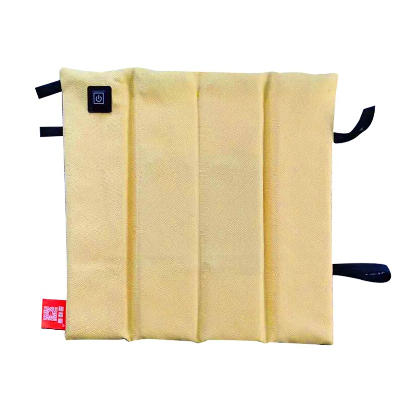 Batteria ricaricabile cuscino per sedile termico autoportante cuscino riscaldante elettrico USB piegato riscaldatore elettrico portatile per esterno: giallo