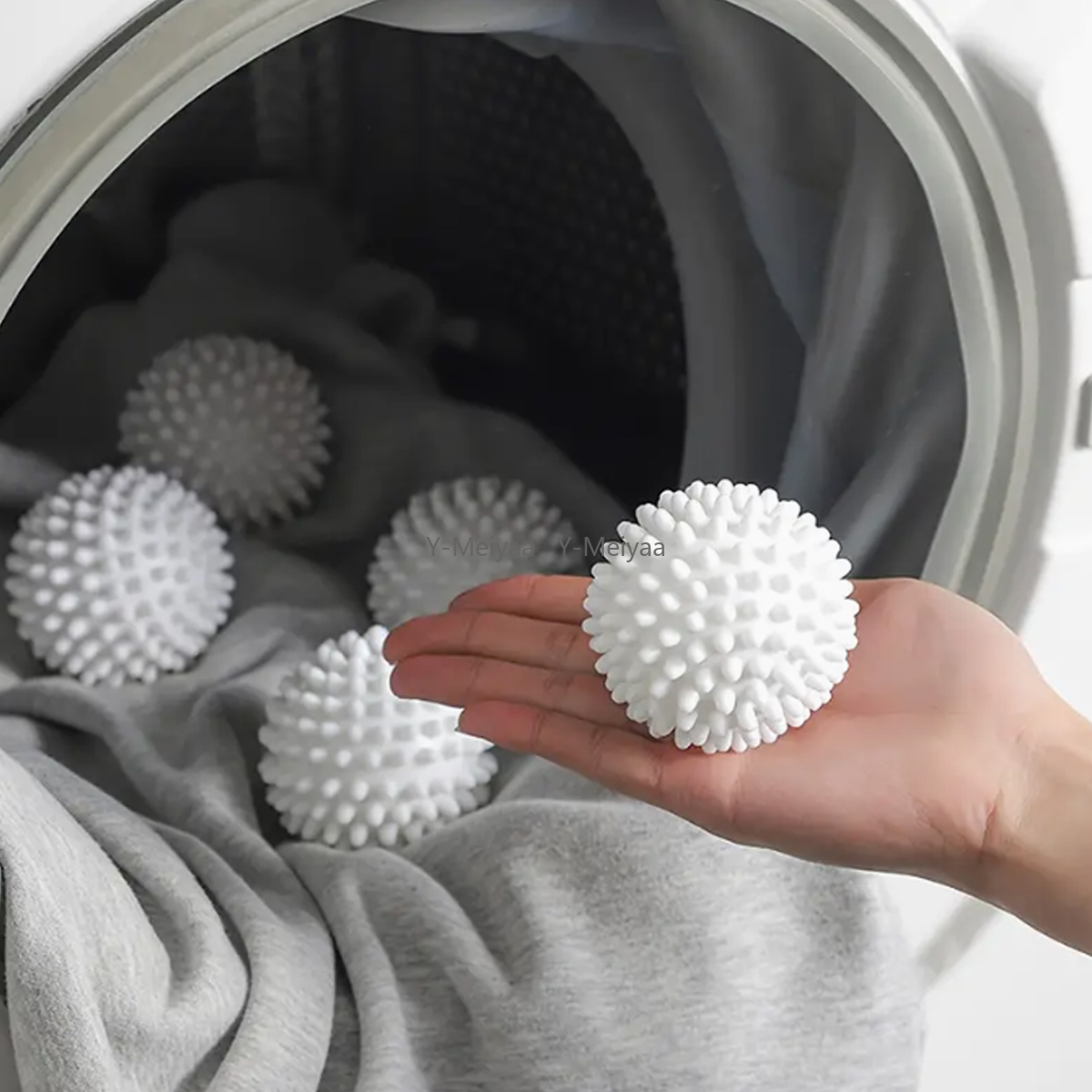 Sfera per bucato da 1/4 pezzi progettata specificatamente per lavatrici per rimuovere lo sporco e prevenire l'angolamento dello strumento per la depilazione