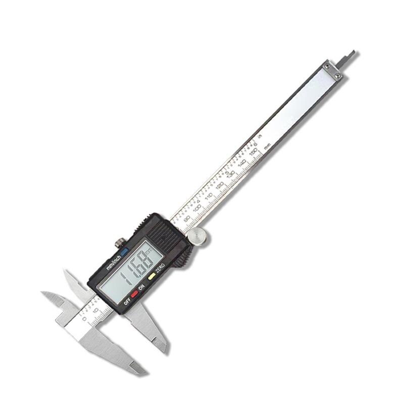 Digital Display Vernier Caliper Micrometer 150mm Accurate Ruler Exterior Interior Depth Measuring Tool Measurement Instrument