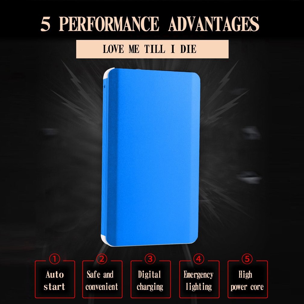 Usb-ladeporter powerbank-deksel med høykapasitets ultrakombinasjonslett viktig tilbehør