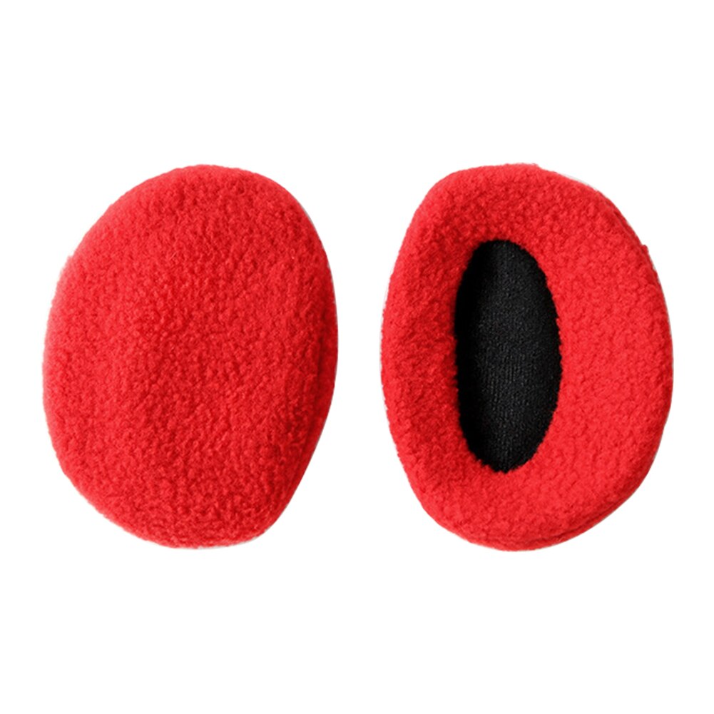 2pcs Men Women Winter Warm Band Less Non Slip Two Parts Daily Polyester Portable Soft Ear Muffs Warmers Windproof Solid