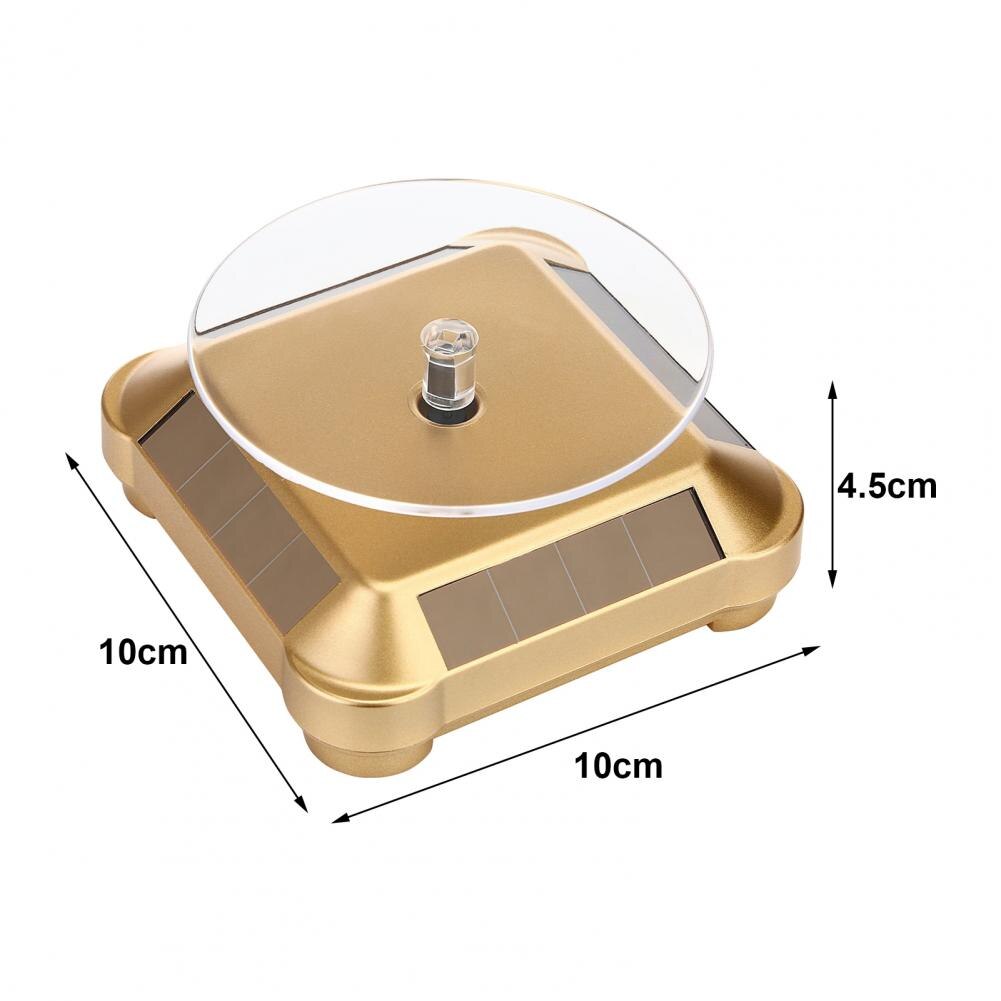 Solar Powered Electric Rotation Display Stand Turntable Video Shooting Platform Live Dynamic Rotating Shooting Table Props