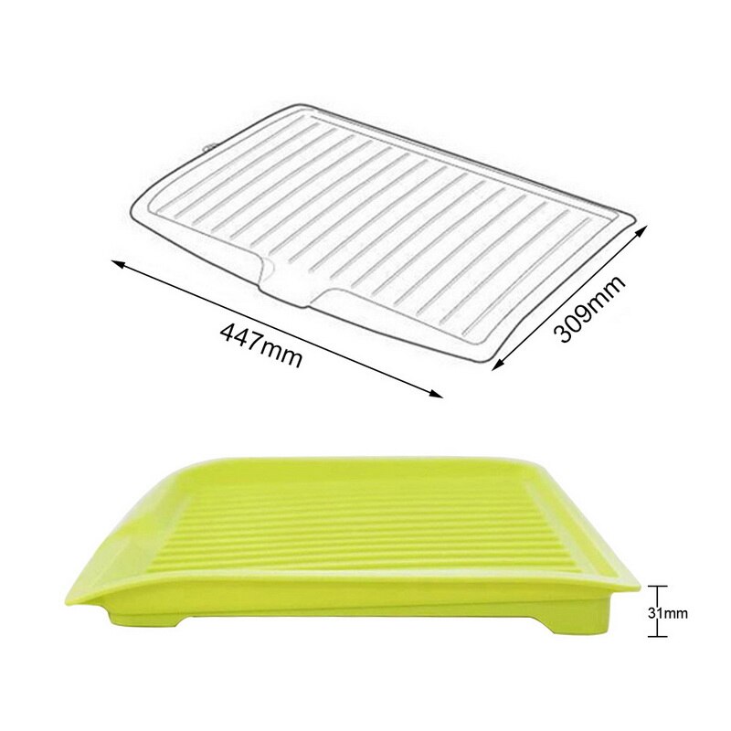 1Pcs Multifunctional Kitchen Drain Plastic Dish Drainer Tray Large Sink Drying Rack Worktop Storage Drip Tray Tea Tray