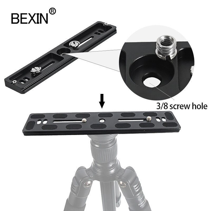 BEXIN Universal Aluminum Alloy Quick Release Plate Tripod Mount Adapter with 1/4 Screw for Benro Arca Swiss Ball head and camera