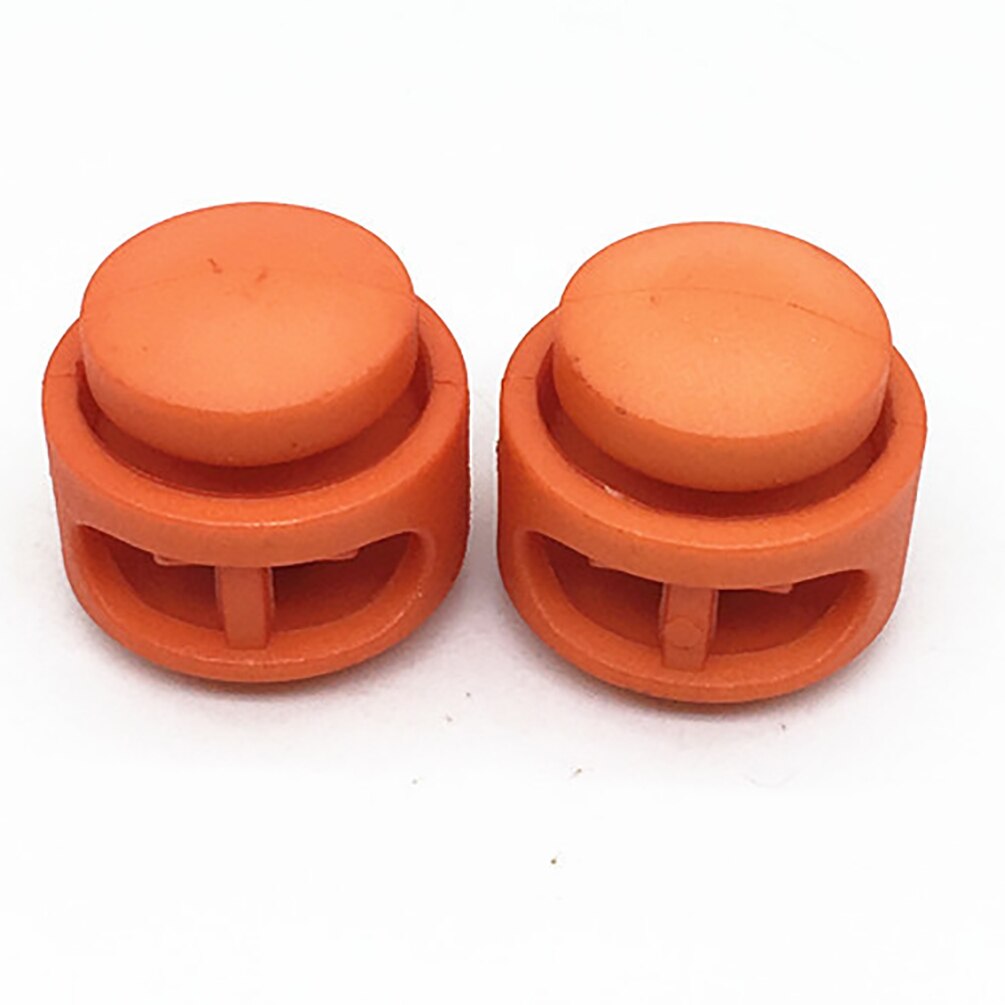 50PCS Double Hole Spring Cord Lock Round Ball Shaped Toggle Stoppers Apparel Shoelace Sportswear DIY Accessories: 2