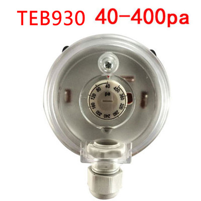 TEB 930 Luchtverschildrukschakelaar Aanpassingsbereik 20-200PA / 30-300PA / 50-500PA /200-1000PA / 500-2500PA: Grey