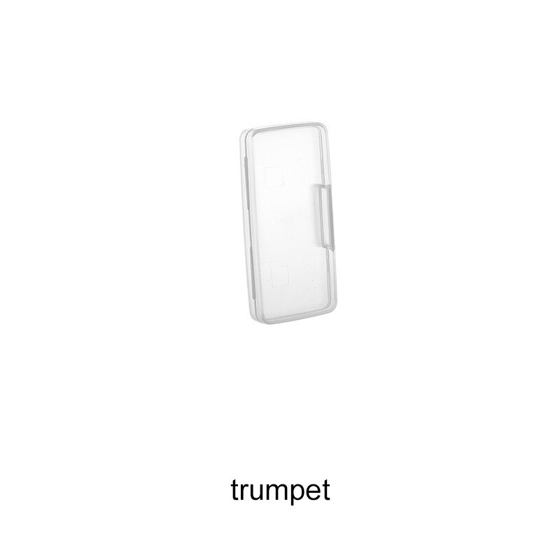 Transparent Plastic Boxes Playing Card Container Plastic Storage Case Mask Box Card Pack Business Card Finishing Box Storage Box: 1pc small