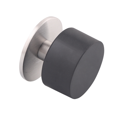 304 Stainless Steel Door Stopper Wall Protector Mount Door Stop with Hardware Screws Brushed Finish Door Handle Wall-Mount: One Piece