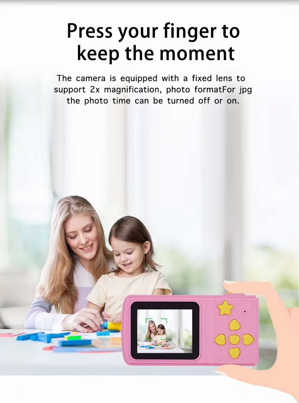 HD 1080P Bluetooth Portable Kids Camera Children Birthday Baby Camera