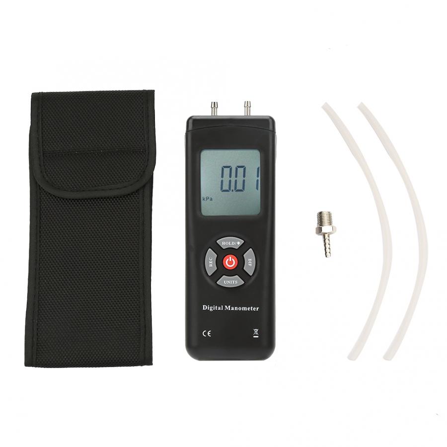 Pressure Gauge Meter Portable Digital Manometer TL100 Handheld Air Vacuum/Gas Differential Pressure Meter with Backlight