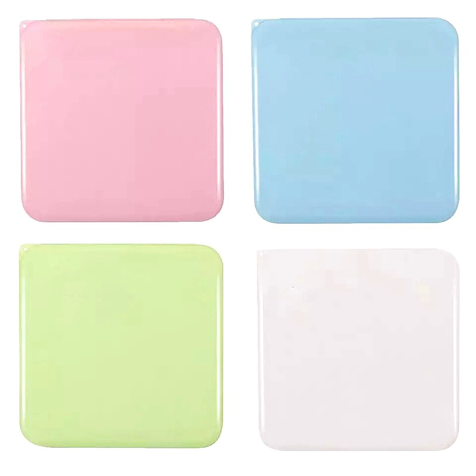 4 Cajas para Guardar Mascarillas Cuadrado Plastico Portatil Estuche Funda para Mascarilla Porta Mascara: 4pcs Surtidos