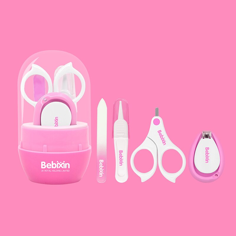 Baby manicure nail Scissors baby nail knife Set anti-clip meat nail Clippers children nail file Safety scissors