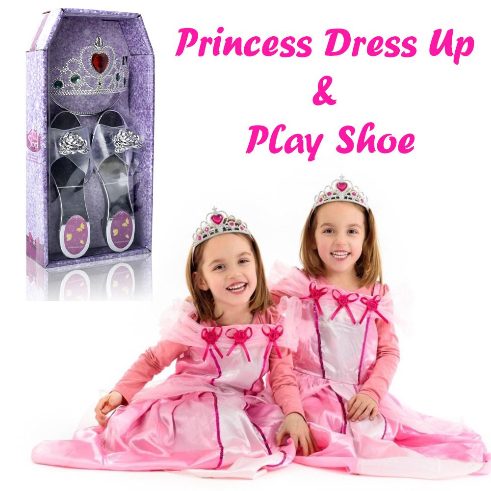 Kinderen Prinses Jurk Up Simulatie Cosmetica Schoenen Sieraden Boutique Set Speelhuis Speelgoed Voor Meisje Kerst