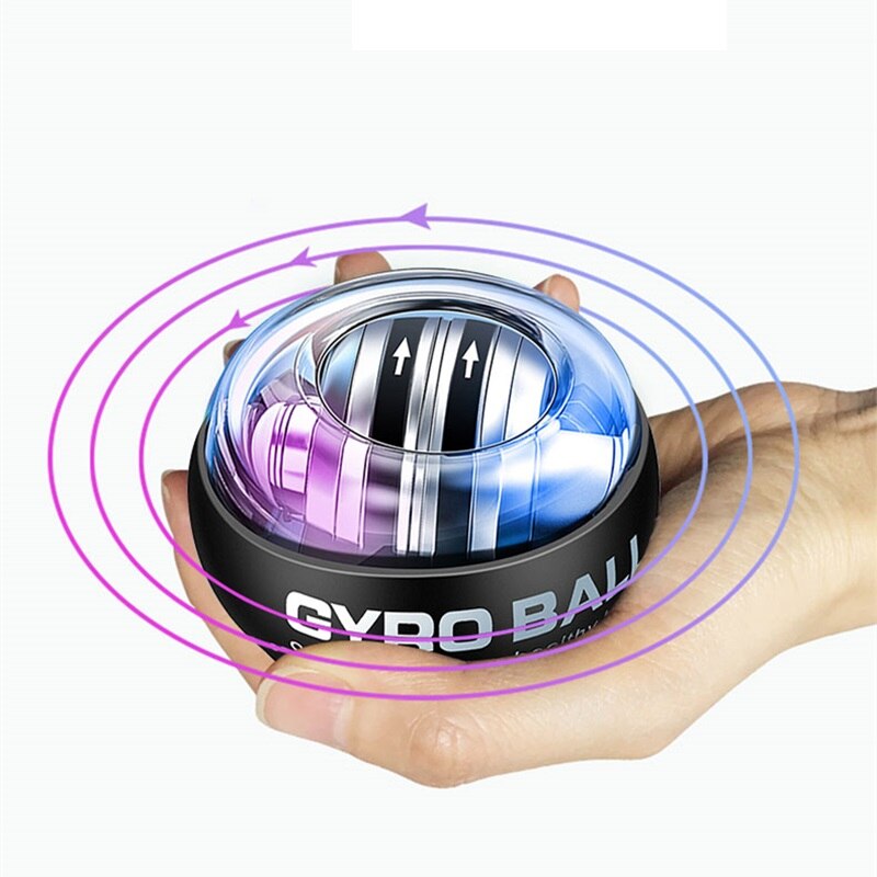Led auto-avviamento Gyro Ball Powerball Contador braccio Expander allenatore manuale giroscopio polso forza esercizio rilassamento attrezzature per il Fitness