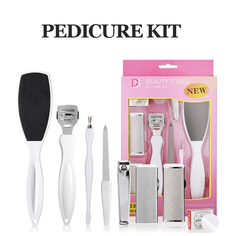 9pcs Kit Rasp Foot Pedicure Tools Kit Rasp Foot File Callu Remover Set Feet Exfoliating Scrubber Foot Clean