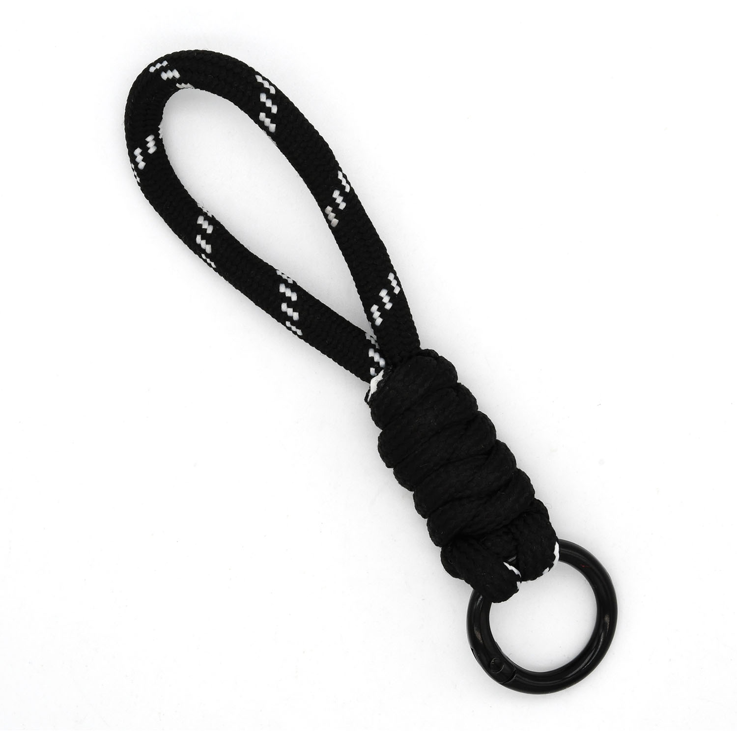 LLavero de cordón trenzado para funda de teléfono para mujer, correa de cuerda con nudo antipérdida, llaveros de coche, accesorios DIY, llavero de