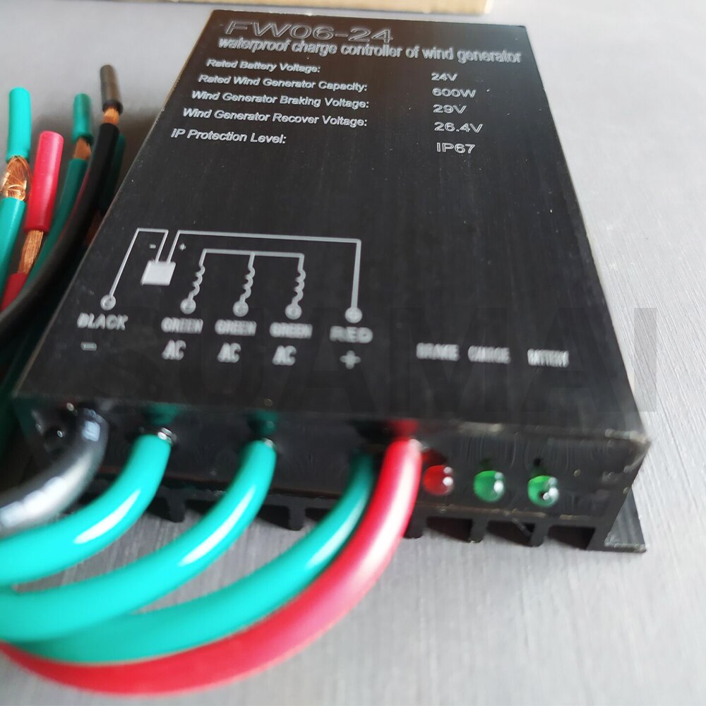 Controller For Wind Turbine Charger 12V/24V 600W Work Waterproof Wind Turbine Charge Controller Regulator Of Windmill