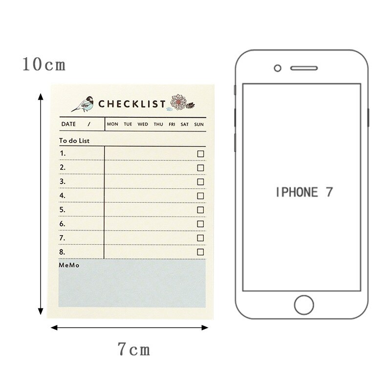 Cute Kawaii Portable Pocket Notebook Weekly Monthly Book Diary Agenda for Kids Daily School Supplies Notebook Work Planner