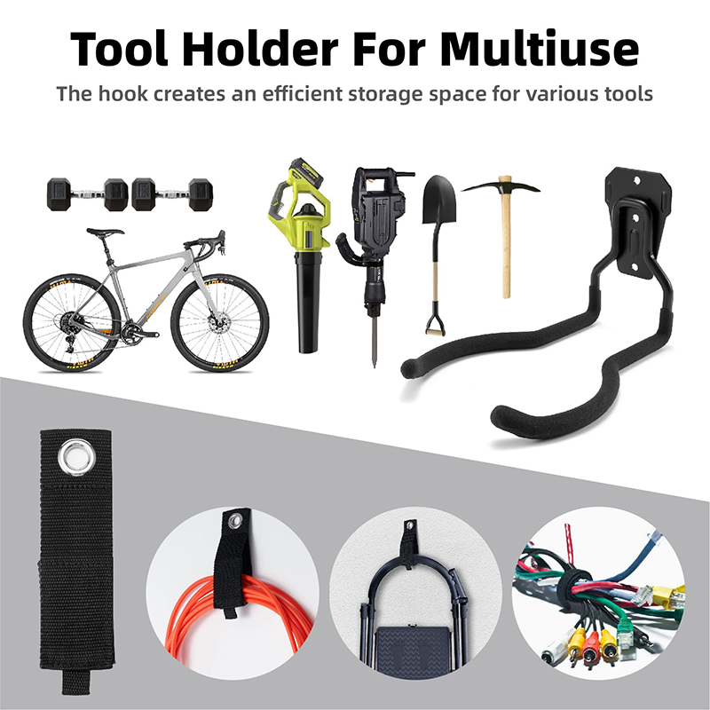 Rasenmäher-Haken, Wandmontage, praktischer Haken, verschiedene Größen, tragbare Aufbewahrung, geeignet für Garage, Gartenarbeit und Garten