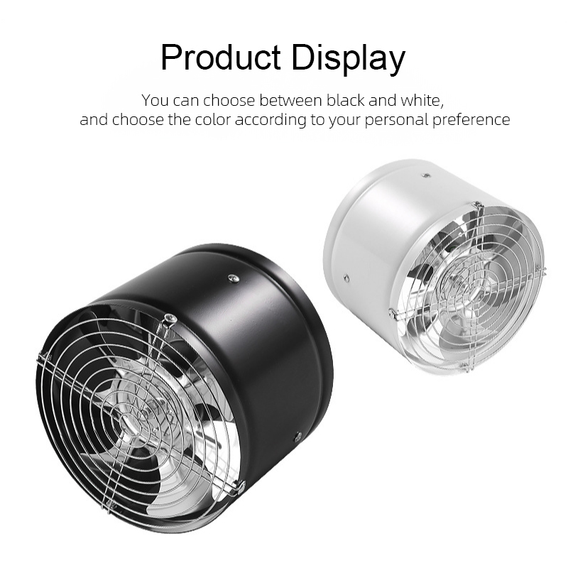 4/6/8 Inch Metal Duct Exhaust Fan IP44 Waterproof Bathroom Toilet Wall Ventilation Fan Commercial Kitchen Extractor Fan 220V