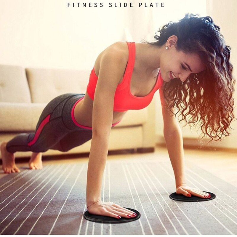 2Pcs Fitness Slide Platen Disc Voor Abdominale Core Training Glutes Oefening En Spier Training Apparatuur Yoga Thuis Zweefvliegen Discs