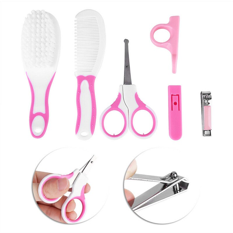 6 stk baby nyfødt sundhedspleje sæt negle hår manicure børste børn plejesæt babypleje hari neglepleje sundhedssæt