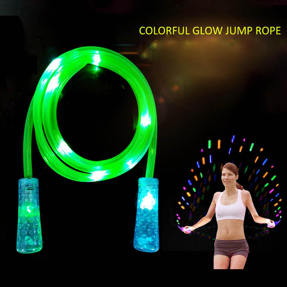 Colorful Flash Jumping Rope Child Adult Fitness Jumping Rope Sports LED Flashing Light Jumping Jumping Rope