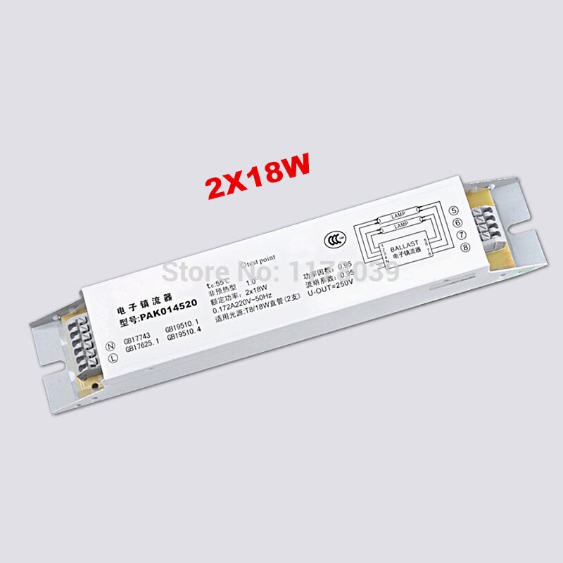 Statecznik elektroniczny AC220V T8, stateczniki fluorescencyjne, statecznik t8 2X18 W, J16705