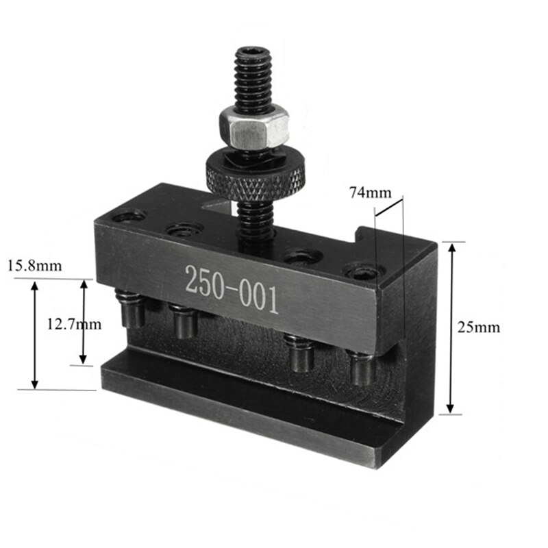 250-001 cnc dreiebenk verktøyholder hurtigbytte verktøy post kutter holder skruesett sett kjedelig bar dreie mot holdernøkkel