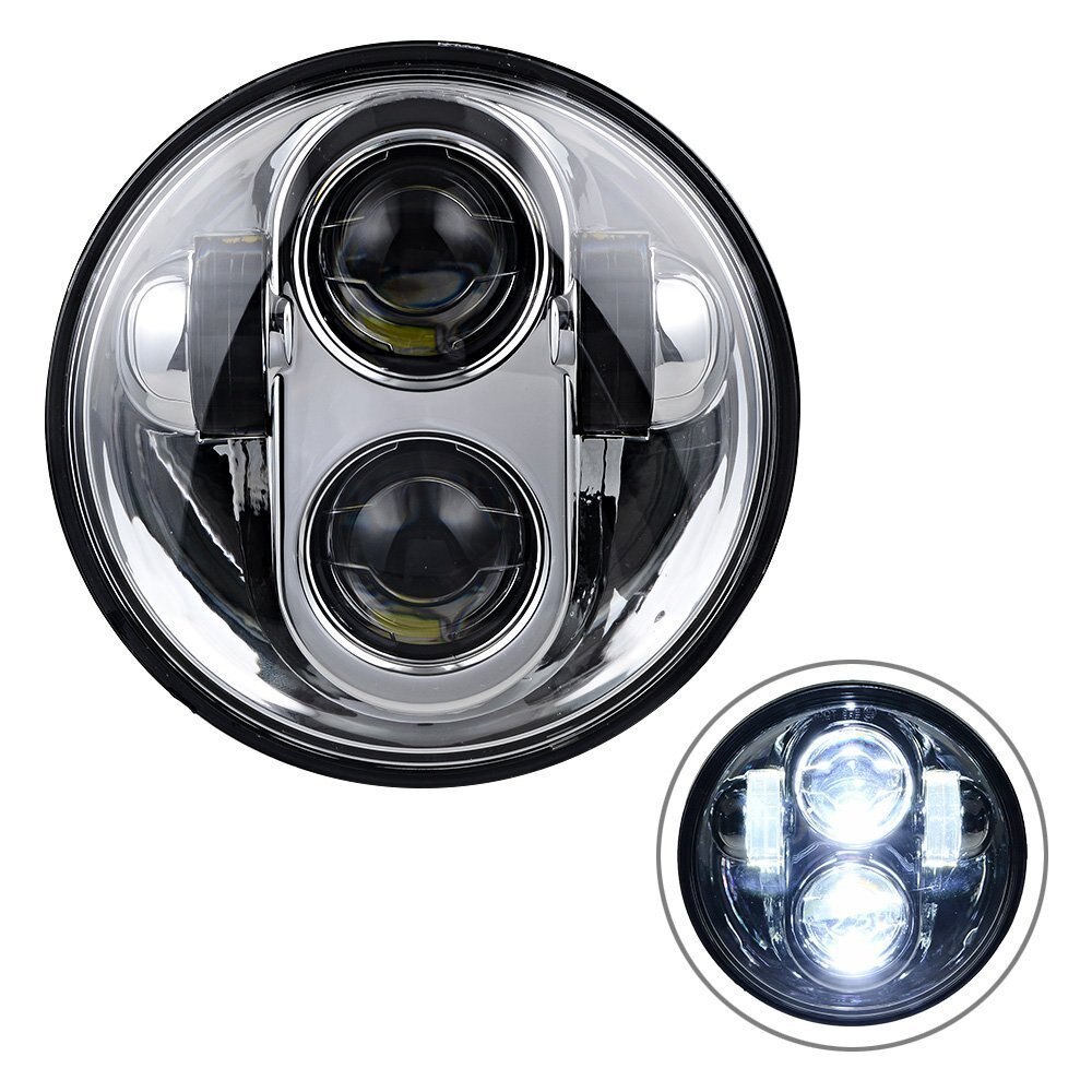 5.75 inch Projection LED Light Bulb Headlight 5 3/4" LED Head lamp For Harley Motorcycle: 05
