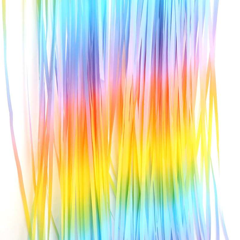 Kolor Macaron girlanda z lamety zasłony ślubne urodziny tło imprezowe zasłony niemowlę prysznic foto budka dekoracje ścienne zasłony: OB