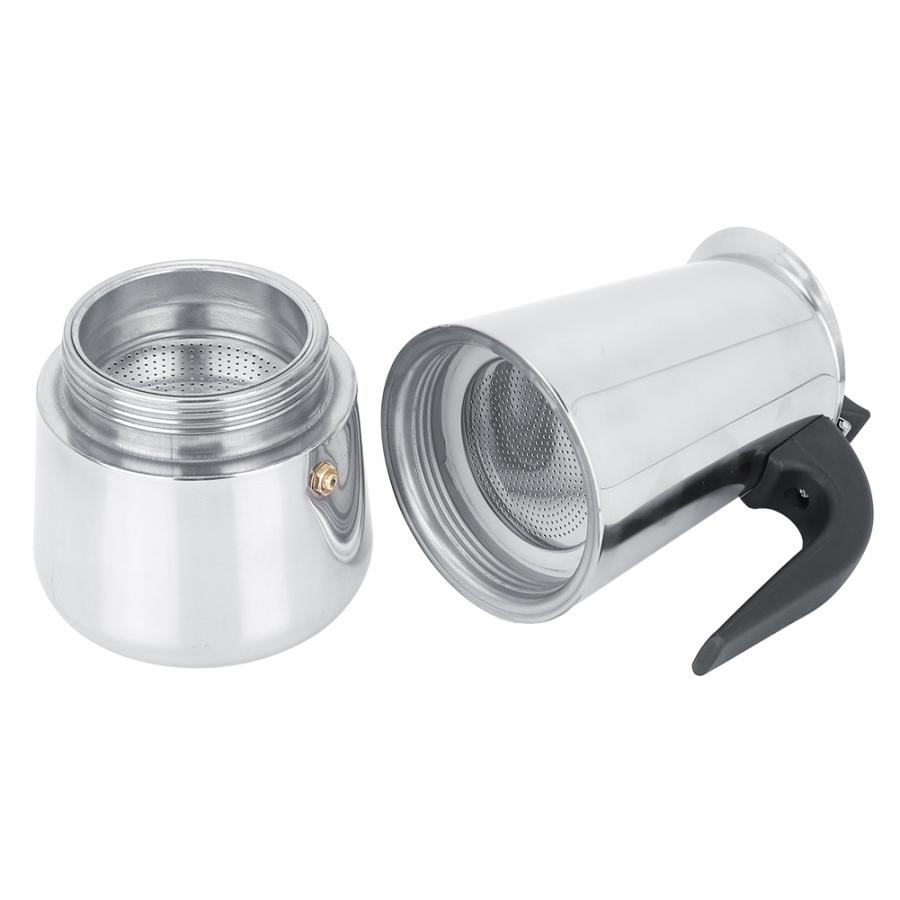 450ml rostfritt stål elektrisk spis kaffekanna bryggare värmare set eu plug 220-240v(  ) kaffe electrica