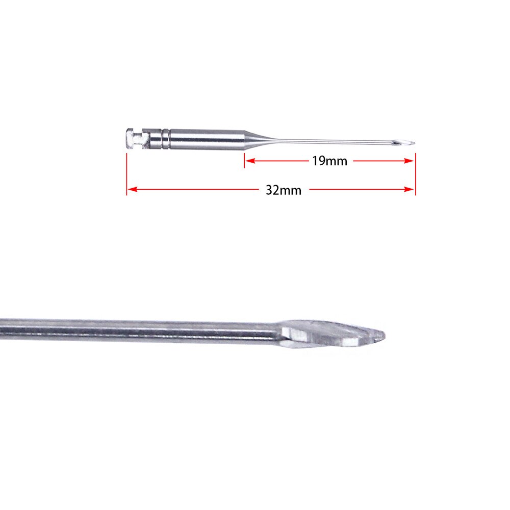6Pcs/Box AZDENT Dental Endodontic Peeso Reamers Endo Files Gates Glidden Drill 32mm #1-6 #2 Stainless Steel