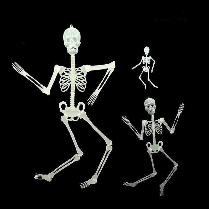 1Pc Horror Noctilucous Skelet Halloween Decoratie Spookhuis Rekwisieten Grappig Speelgoed Menselijk Skelet Hanger
