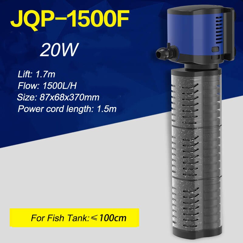 Sunsun JQP Series Aquarium Fish Tank Water Filter Oxygen Pump: JQP-1500F