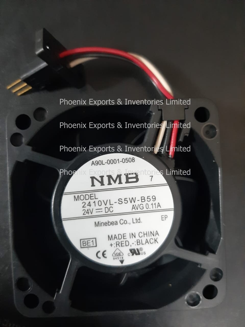 2410VL-S5W-B59 24V 0.11A 60mm Cooling Fan - 3-Wire, 4200 RPM, 22.8 CFM, 35 DB, Replacement For A90L-0001-0581