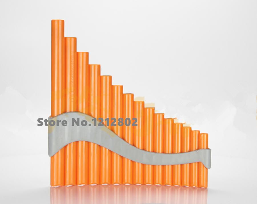 PanFlute-Instrumento de viento de 15 tubos ABS, Flauta de Pan hecha a mano, 15 tubos