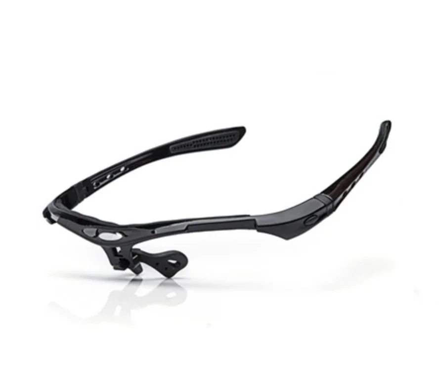 Detachable Cycling Glasses Frame Polarized Sunglasses Frame Goggles Outdoor Bicycle Sunglasses Frame: black
