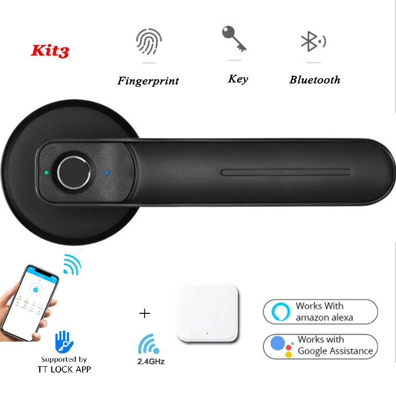 TTLOCK Smart Lock Fingerprint Door Lock Key Bluetooth Lock Replace Knob lock Smart Handle Lock