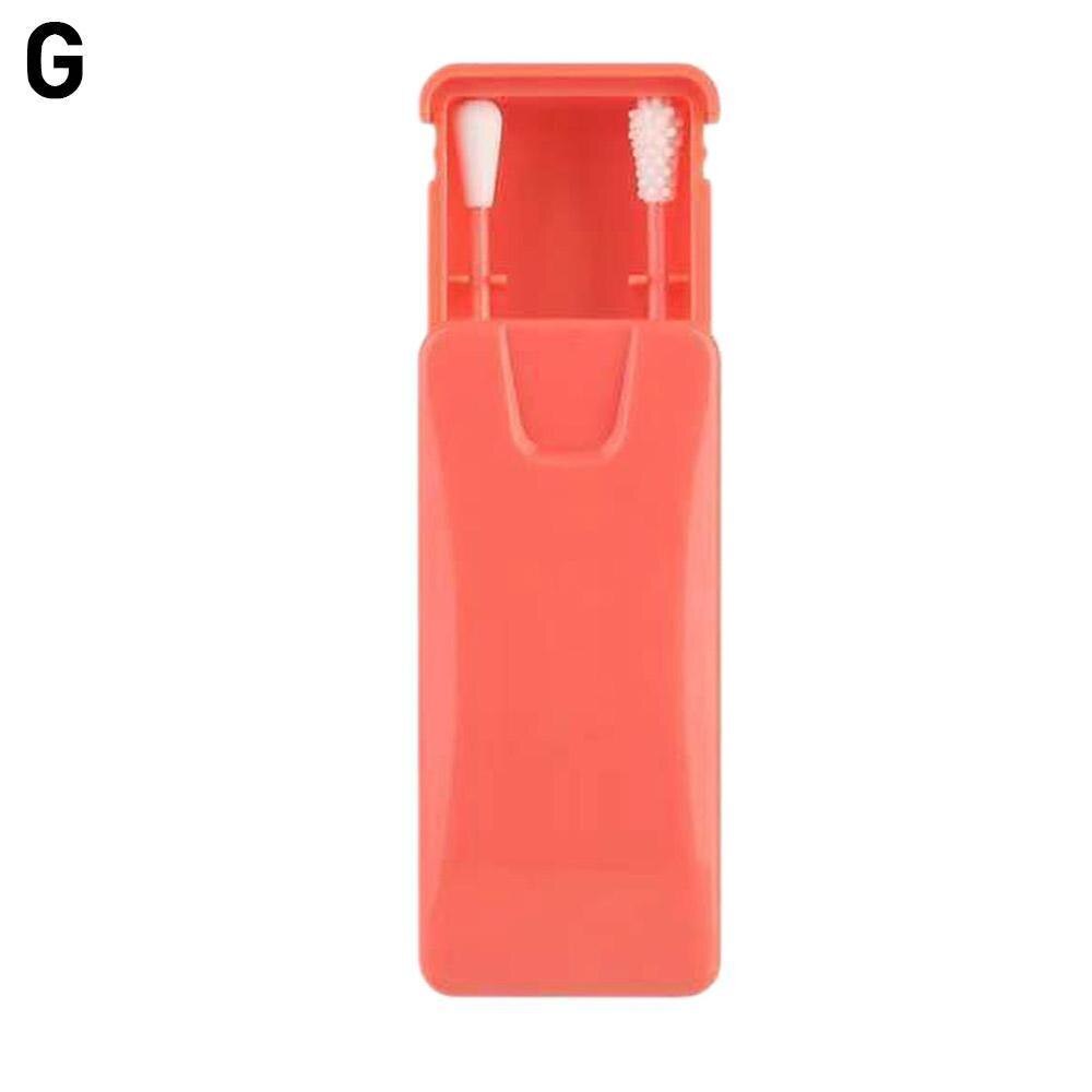 2/4Pcs/box Reusable Cotton Swab Ear Cleaning Cosmetic Silicone Buds Swabs Sticks Double-headed Recycling For Cleaning Makeup: G