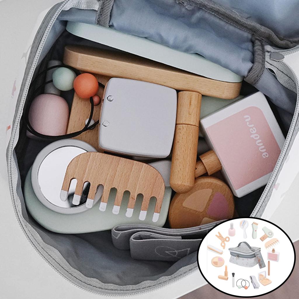 Mädchen in einem holzsimulationsspiel, in dem sie ihre rolle spielen